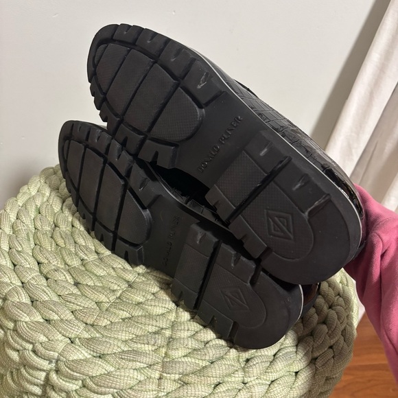 Donald Pliner Eclipse Crocco Croc Embossed Chunky Loafers - Picture 13 of 13